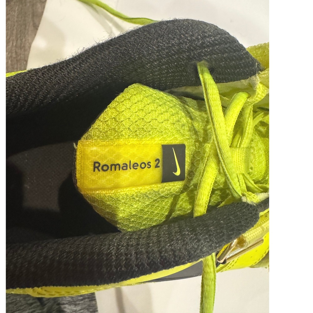 Nike Romaleos 2 Weightlifting Shoes Mens Volt Yellow Black Good Condition - Picture 10 of 10